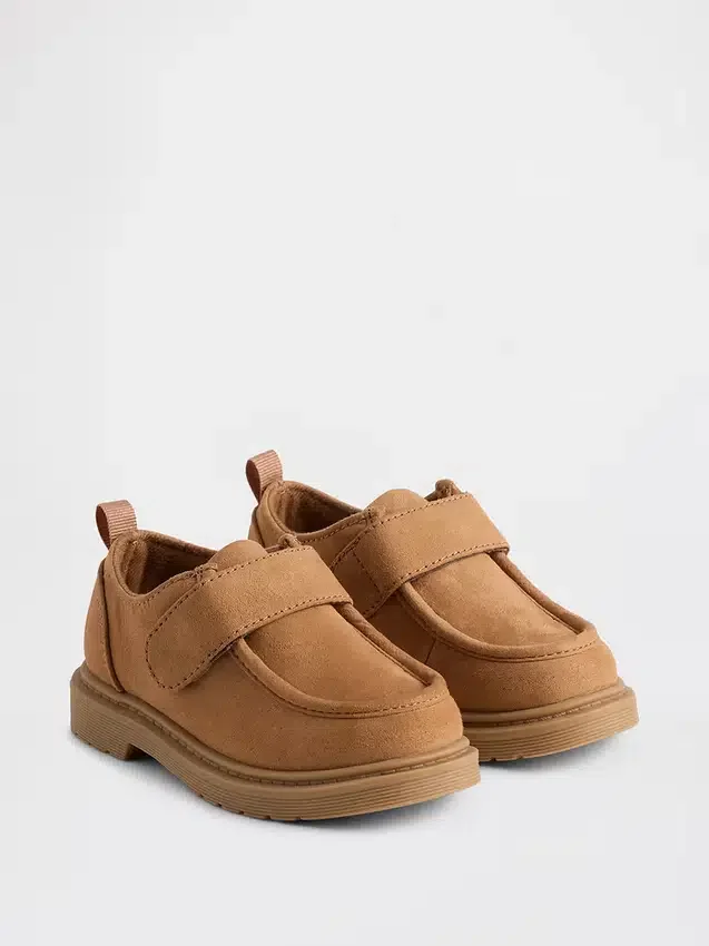 Mocasines de gamuza vegana para niños pequeños
