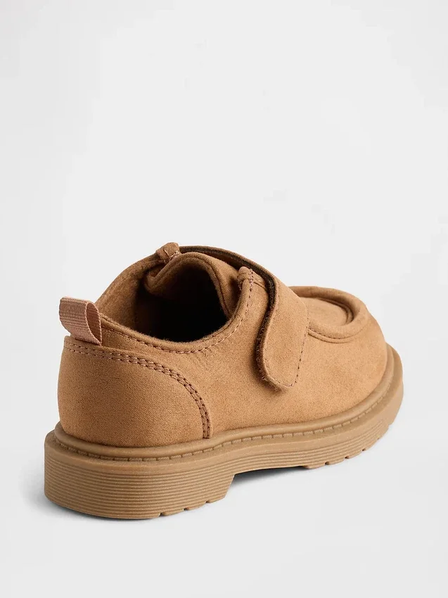 Mocasines de gamuza vegana para niños pequeños