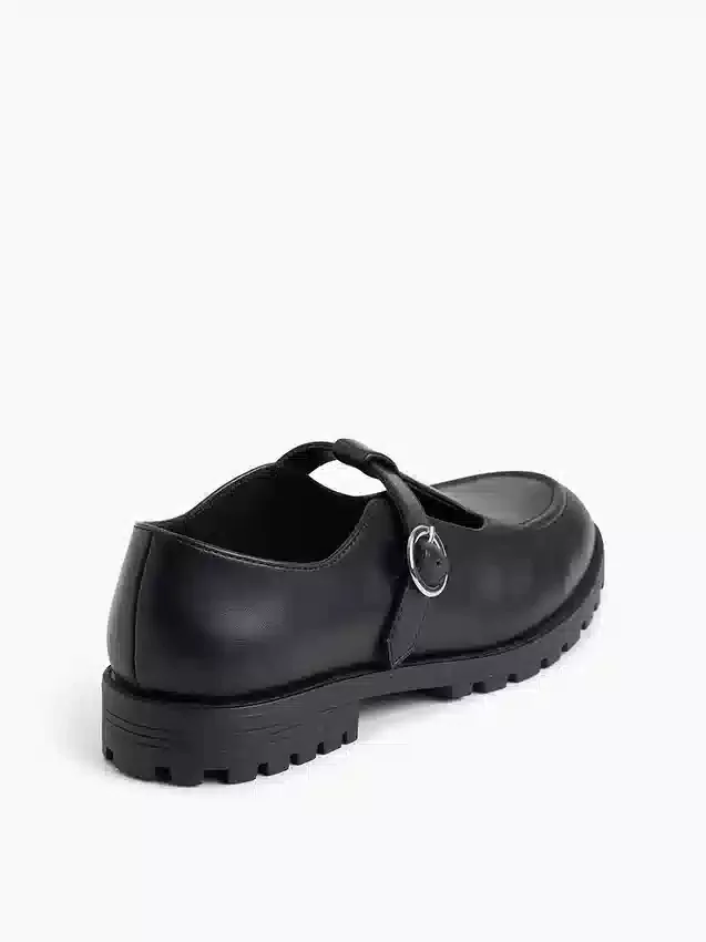 Mocasines infantiles con correa en T