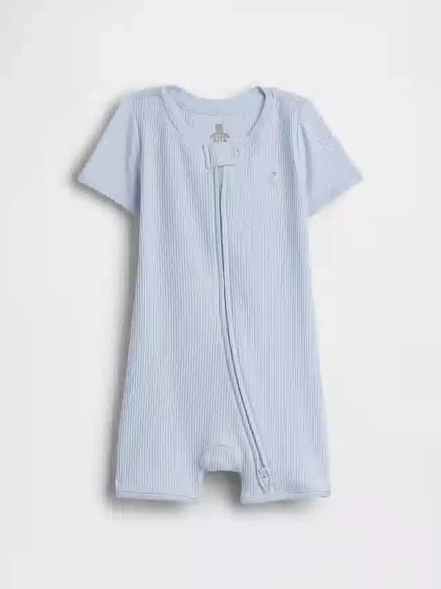 Mono corto «Baby First Favorites» de punto acanalado fino