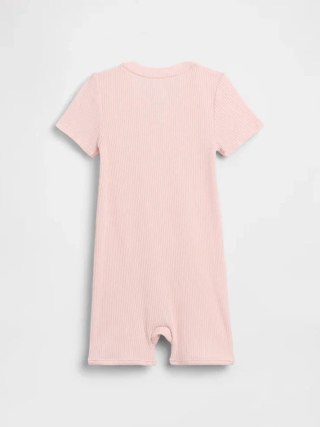 Mono corto «Baby First Favorites» de punto acanalado fino