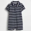 Mono corto de jersey estilo polo para bebé