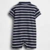 Mono corto de jersey estilo polo para bebé
