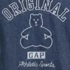 Mono corto de mezclilla para bebé con el Gap Logo