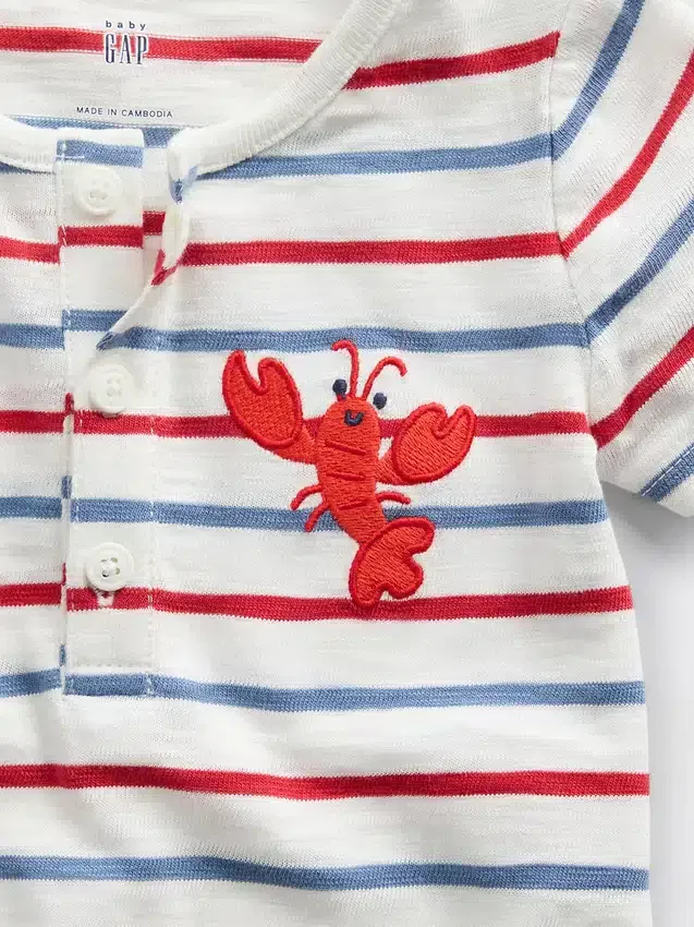 Mono corto Henley «Baby First Favorites»