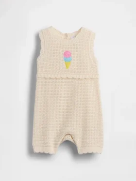 Mono de ganchillo «Baby Ice Cream» corto