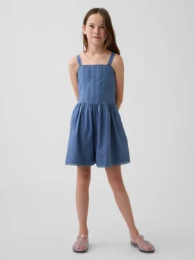 Mono para niños con ribete de encaje