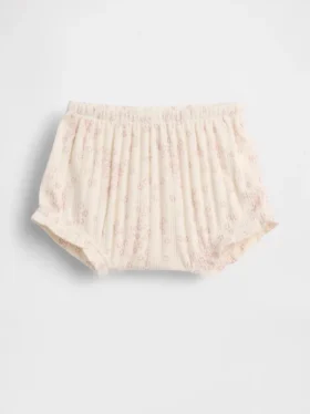 Pantaloncitos florales de punto acanalado Pointelle de Baby First Favorites