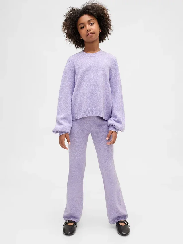 Pantalones acampanados de jerséu CashSoft para niños