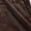 Pantalones acampanados de pana de talle medio