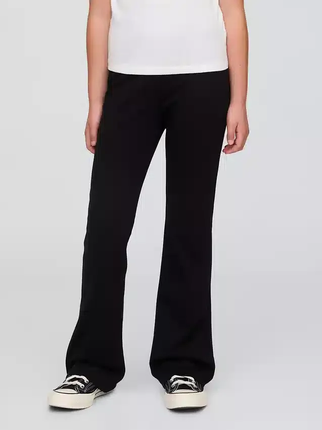 Pantalones acampanados de ponte para uniforme infantil