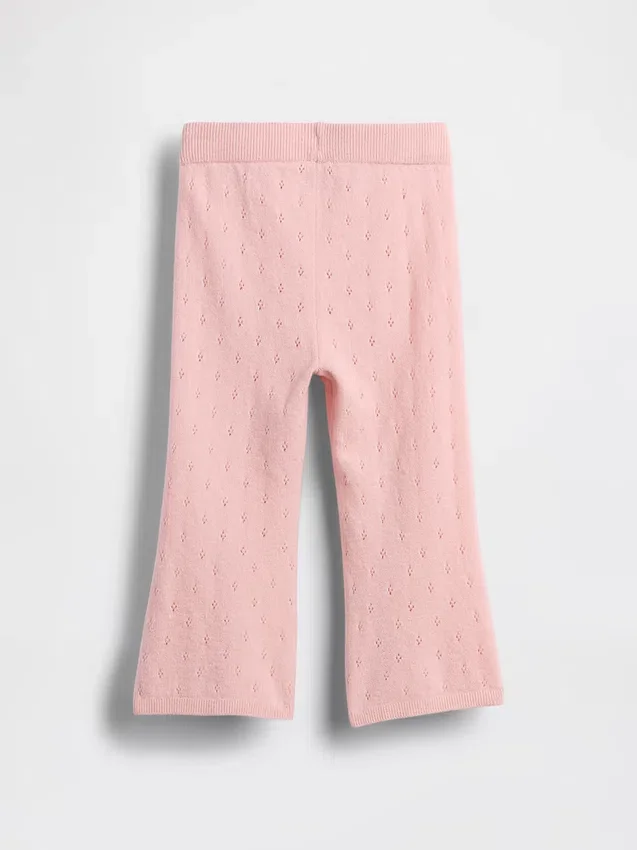 Pantalones acampanados de punto Pointelle CashSoft para bebés y niños pequeños
