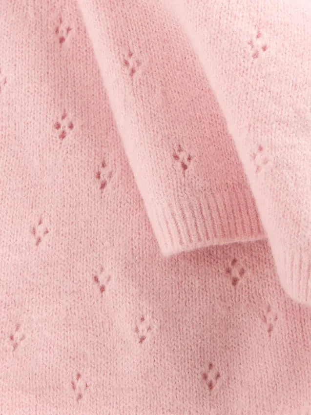 Pantalones acampanados de punto Pointelle CashSoft para bebés y niños pequeños