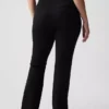 Pantalones acampanados de talle alto con tejido elástico en dos direcciones