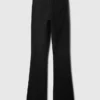 Pantalones acampanados de talle alto con tejido elástico en dos direcciones