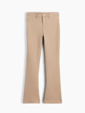Pantalones acampanados de uniforme para niños de tejido Ponte