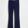 Pantalones acampanados de uniforme para niños de tejido Ponte
