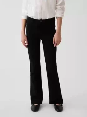 Pantalones acampanados de uniforme para niños de tejido Ponte