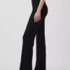 Pantalones acampanados modernos de canalé ancho