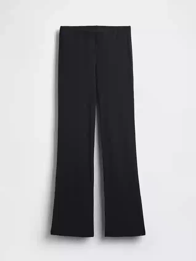 Pantalones acampanados modernos de canalé ancho