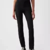 Pantalones ajustados de doble tejido de talle alto