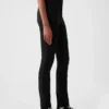 Pantalones ajustados de doble tejido de talle alto
