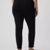 Pantalones ajustados de doble tejido de talle alto
