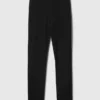 Pantalones ajustados de doble tejido de talle alto