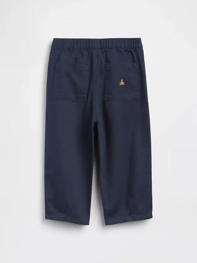 Pantalones anchos a rayas ultrasuaves sin cordón para Bebé y Niño