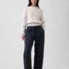 Pantalones anchos de corte holgado con doble rodilla