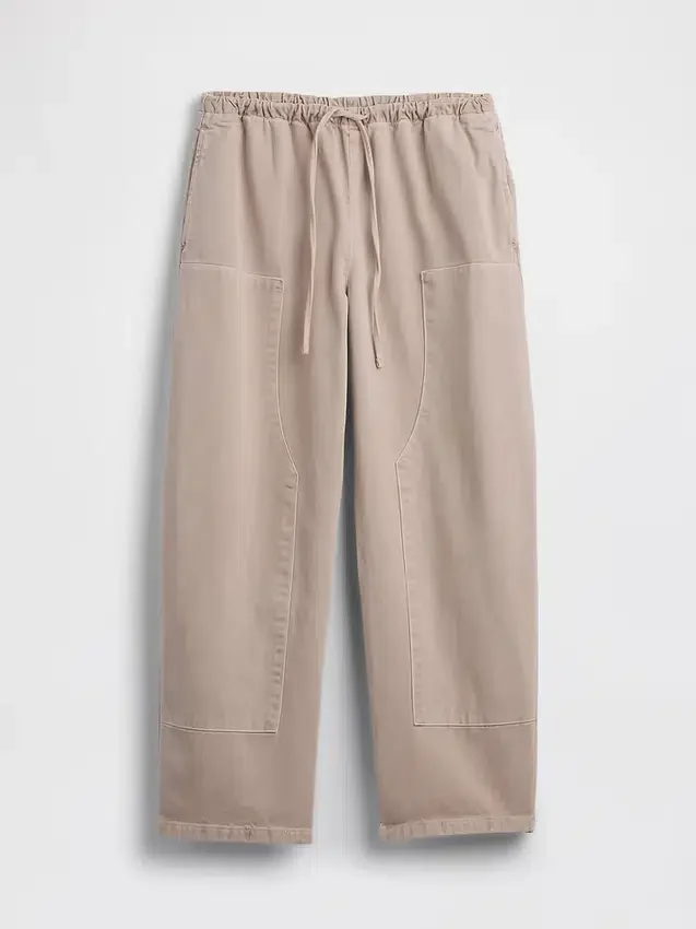 Pantalones anchos de corte holgado con doble rodilla