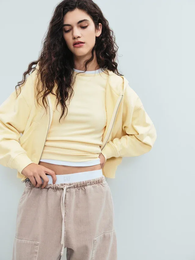 Pantalones anchos de corte holgado con doble rodilla