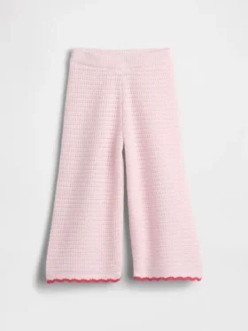 Pantalones anchos de ganchillo para bebés y niños