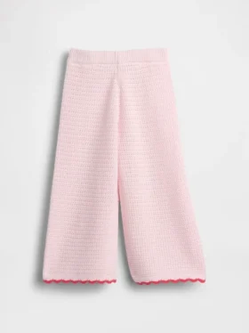 Pantalones anchos de ganchillo para bebés y niños