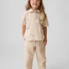 Pantalones anchos de gasa de algodón para bebés y niños pequeños
