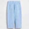 Pantalones anchos de gasa de algodón para bebés y niños pequeños