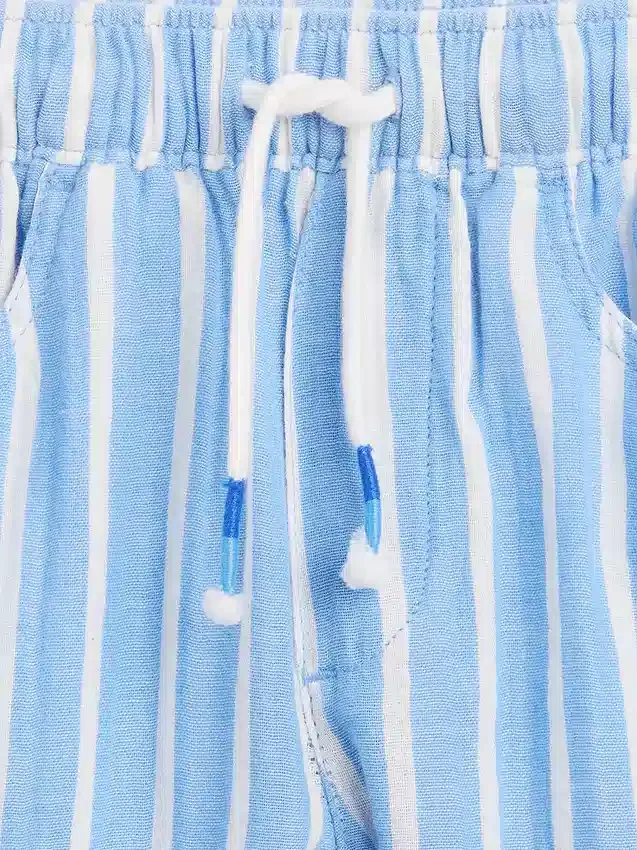 Pantalones anchos de gasa de algodón para bebés y niños pequeños