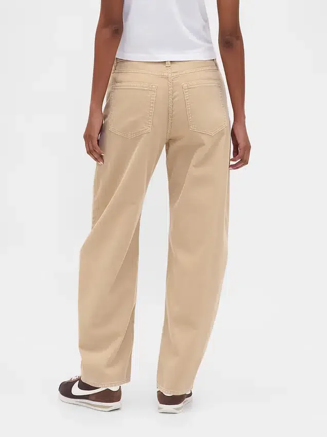 Pantalones anchos de pana de talle alto