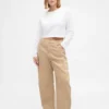 Pantalones anchos de pana de talle alto