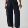 Pantalones anchos de popelín con doble refuerzo en las rodillas