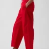 Pantalones anchos de popelín con doble refuerzo en las rodillas