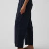 Pantalones anchos de popelín con doble refuerzo en las rodillas