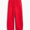 Pantalones anchos de popelín con doble refuerzo en las rodillas