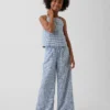 Pantalones anchos y cómodos de lino y algodón para niños