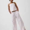 Pantalones anchos y cómodos de lino y algodón para niños