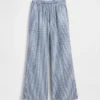 Pantalones anchos y cómodos de lino y algodón para niños