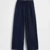 Pantalones anchos y cómodos de lino y algodón para niños