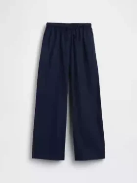 Pantalones anchos y cómodos de lino y algodón para niños