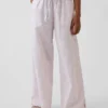 Pantalones anchos y cómodos de lino y algodón para niños