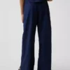Pantalones anchos y cómodos de lino y algodón para niños